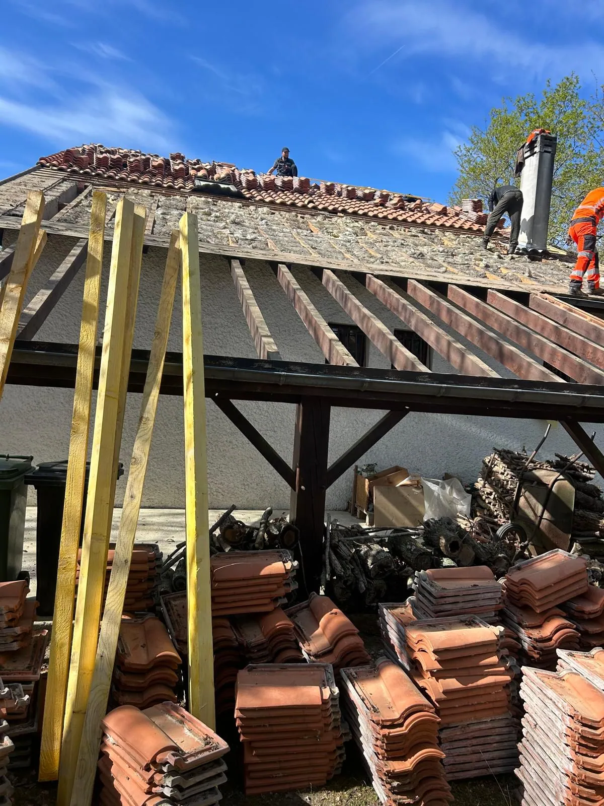 Chantier de couverture en Charente-Maritime
