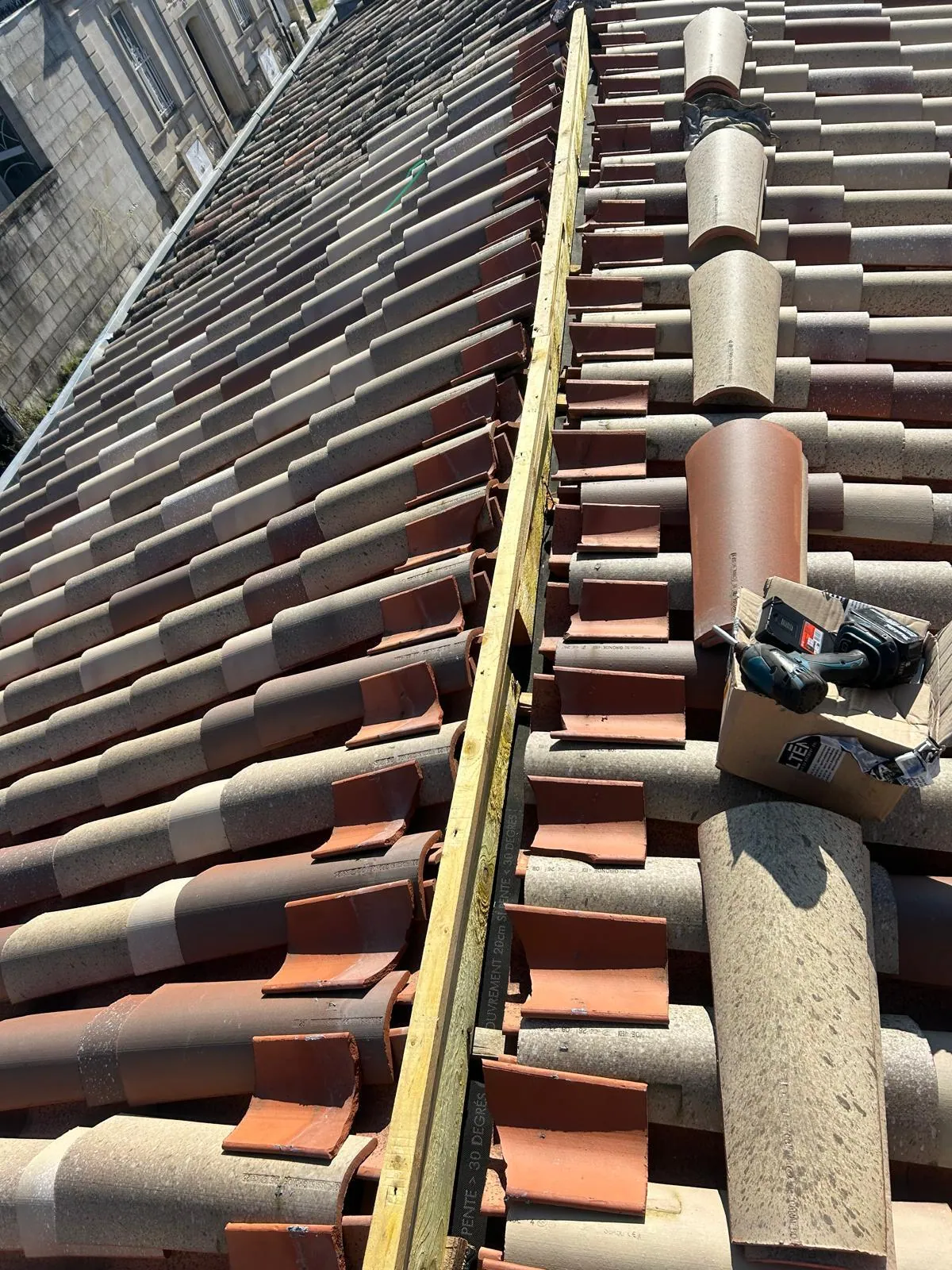 Chantier de couverture en Charente-Maritime